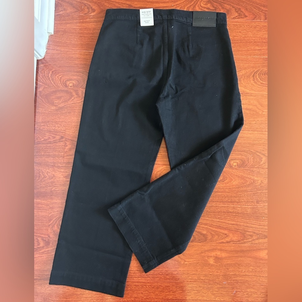 Lucky Brand Mid Rise Crop Wide Black Jeans - Picture 4 of 4